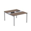 Ver imagem 2 de Estação de Trabalho Mesa Plataforma Escritório Dupla para 2 Pessoas com Caixa de Tomada PDC