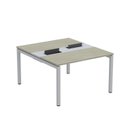 Ver imagem 2 de Estação de Trabalho Mesa Plataforma Escritório Dupla para 2 Pessoas com Caixa de Tomada PDC