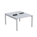 Ver imagem 2 de Estação de Trabalho Mesa Plataforma Escritório Dupla para 2 Pessoas com Caixa de Tomada PDC