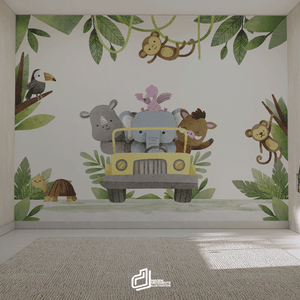 Painel Safari Aquarela-md13