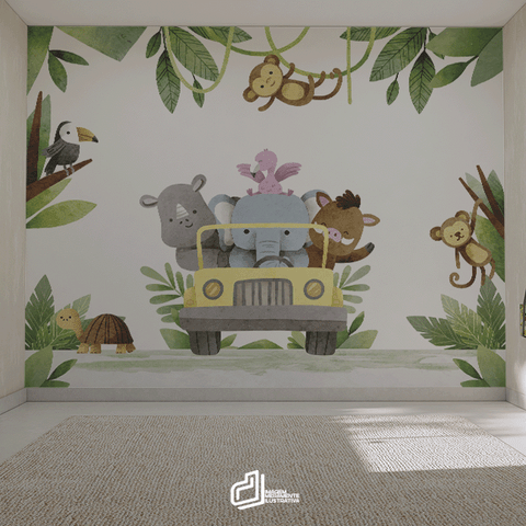 Painel Safari Aquarela-md13