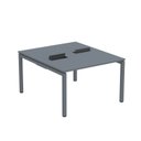 Ver imagem 2 de Estação de Trabalho Mesa Plataforma Escritório Dupla para 2 Pessoas com Caixa de Tomada PDC