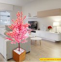 Ver imagem 2 de Planta Artificial Árvore Lírio Rosa com 1,60 Metros de Altura