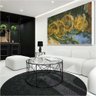 Quadro Decorativo Van Gogh Quatro Girassóis Cortados:150x100/BORDA INFINITA - 7