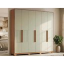 Ver imagem 2 de Guarda Roupa Casal 6 Portas Toronto Cedro/Salvia Carraro