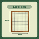 Ver imagem 4 de Treliça Grade de Metal e Madeira 50x60 Jardim Vertical
