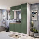 Ver imagem 1 de Conjunto para Banheiro Kappesberg Celeste 6 Peças Branco/verde 170cm