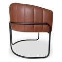 Ver imagem 5 de Kit 2 Poltronas Sofia Luxo Moderna Estilo Industrial Corino Marrom Bz Home Decor