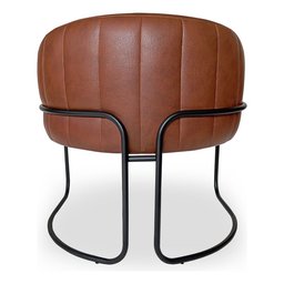 Kit 2 Poltronas Sofia Luxo Moderna Estilo Industrial Corino Marrom Bz Home Decor - 6