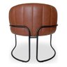 Kit 2 Poltronas Sofia Luxo Moderna Estilo Industrial Corino Marrom Bz Home Decor - 6