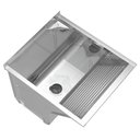 Ver imagem 1 de Tanque de Lavar Roupa 46L Inox Mini com Suporte Lavanderia G01 - Mpozenato