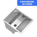 Ver imagem 6 de Tanque de Lavar Roupa 46L Inox Mini com Suporte Lavanderia G01 - Mpozenato