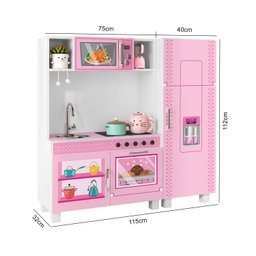 Cozinha Infantil Completa Charme de Brinquedo Grande - 6