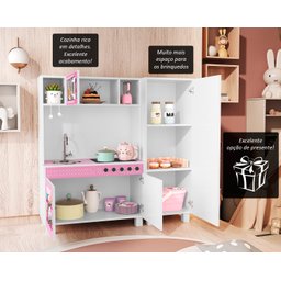 Cozinha Infantil Completa Charme de Brinquedo Grande - 4