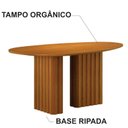 Ver imagem 4 de Mesa de Jantar Isis 135cm Orgânica Cinamomo - Leifer