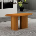 Ver imagem 1 de Mesa de Jantar Isis 135cm Orgânica Cinamomo - Leifer