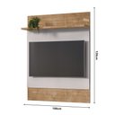 Ver imagem 4 de Painel Sala Guaratuba para TV até 48 Polegadas 1 Prateleira Cinamomo/Off-White