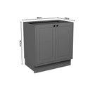 Ver imagem 2 de Balcão de Cozinha Évora Ph 3119 C/ 2 Portas S/ Tampo 80cm Azul - Herval