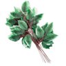 12 Ramos Decoração Arranjo Ficus Artificial Planta Decorativa Plástico 4 Galhos Cada 44cm - 1