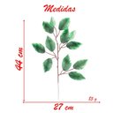Ver imagem 2 de 12 Ramos Decoração Arranjo Ficus Artificial Planta Decorativa Plástico 4 Galhos Cada 44cm