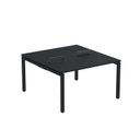 Ver imagem 2 de Estação de Trabalho Mesa Plataforma Escritório Dupla para 2 Pessoas com Caixa de Tomada PDC