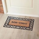 Ver imagem 2 de Capacho de Borracha Frame e Fibra de Coco 45x75cm - Uzzo Frame Losangos