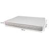 Cama Box Casal 138 Tecido Sintético Branco Com Colchão Roma Espuma D45 Bege - 3