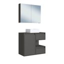 Ver imagem 2 de Gabinete de Banheiro Suspenso 80cm com Espelheira com Cuba Sofia