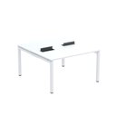 Ver imagem 2 de Estação de Trabalho Mesa Plataforma Escritório Dupla para 2 Pessoas com Caixa de Tomada PDC