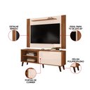 Ver imagem 4 de Painel TV até 65'' Ripado 150cm com Rack Porta de Correr e Nicho Mari D04 - D'Rossi