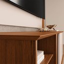 Ver imagem 5 de Painel TV até 65'' Ripado 150cm com Rack Porta de Correr e Nicho Mari D04 - D'Rossi