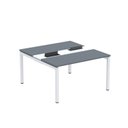 Ver imagem 2 de Estação de Trabalho Mesa Plataforma Escritório Dupla para 2 Pessoas com Caixa de Tomada PDC