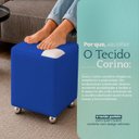 Ver imagem 7 de Puff Decorativo Urban Corino para Sala Quarto Hall de Entrada Compacto Assento Extra Azul Royal
