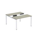 Ver imagem 2 de Estação de Trabalho Mesa Plataforma Escritório Dupla para 2 Pessoas com Caixa de Tomada PDC