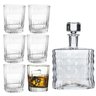 Kit 6 Copos De Whisky e Whiskeira Licoreira de Vidro Bebidas Licor Drinks Dose Cachaça Cozinha Bar - 1