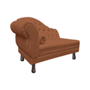 Ver imagem 3 de Recamier Sofá Direito Larissa 120cm Sala Veludo Terracota - Incasa Decor