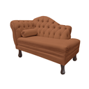 Ver imagem 4 de Recamier Sofá Direito Larissa 120cm Sala Veludo Terracota - Incasa Decor