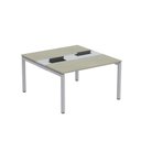 Ver imagem 2 de Estação de Trabalho Mesa Plataforma Escritório Dupla para 2 Pessoas com Caixa de Tomada PDC