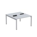 Ver imagem 2 de Estação de Trabalho Mesa Plataforma Escritório Dupla para 2 Pessoas com Caixa de Tomada PDC