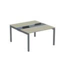 Ver imagem 2 de Estação de Trabalho Mesa Plataforma Escritório Dupla para 2 Pessoas com Caixa de Tomada PDC