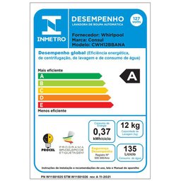 Lavadora de Roupas Consul 9KG Branca 220V CWB09BB - 2