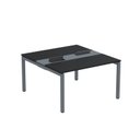 Ver imagem 2 de Estação de Trabalho Mesa Plataforma Escritório Dupla para 2 Pessoas com Caixa de Tomada PDC