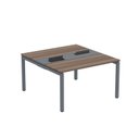 Ver imagem 2 de Estação de Trabalho Mesa Plataforma Escritório Dupla para 2 Pessoas com Caixa de Tomada PDC