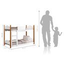 Ver imagem 2 de Mini Beliche Infantil Arthur Branco com Colchões