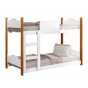 Ver imagem 3 de Mini Beliche Infantil Arthur Branco com Colchões