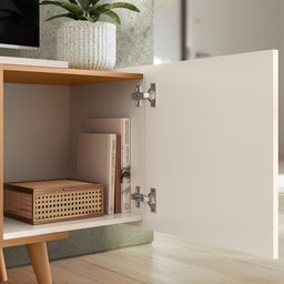 Rack para Tv até "55 River 2 Portas - Colibri - Off White Matte / Frejo - 8