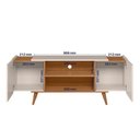 Ver imagem 3 de Rack para TV até "55 River 2 Portas - Colibri - Off White Matte / Frejo