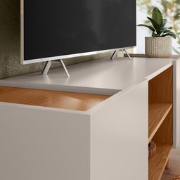 Rack para Tv até "55 River 2 Portas - Colibri - Off White Matte / Frejo - 7
