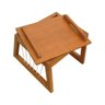 Puff-bandeja Torii Madeira Maciça Amêndoa-madeira - 6