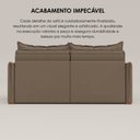 Ver imagem 7 de Sofá Cama Retrátil em Madeira Eucalipto e Bouclê 200cm Creta